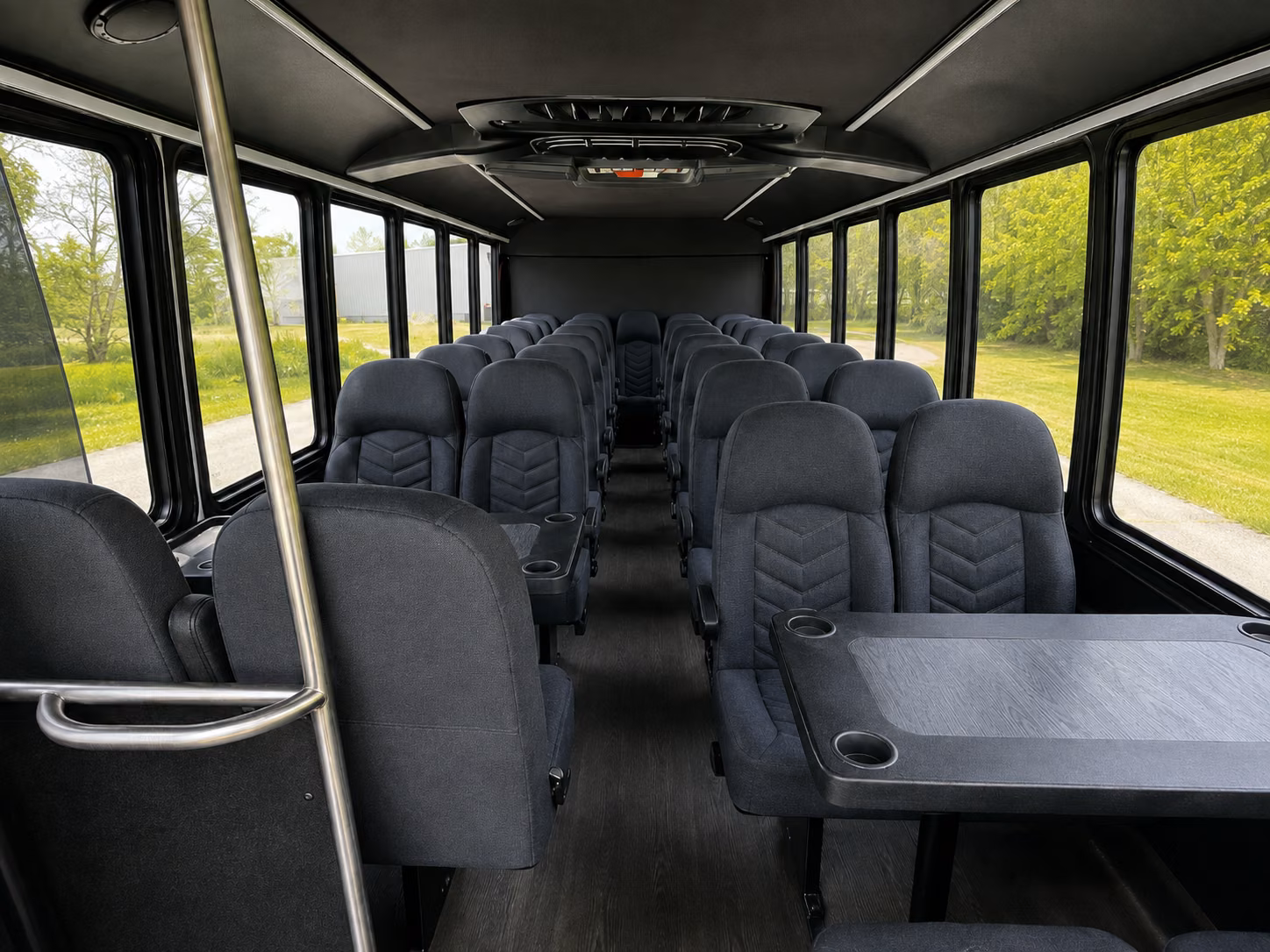 greensboro 18 passenger minibus inside