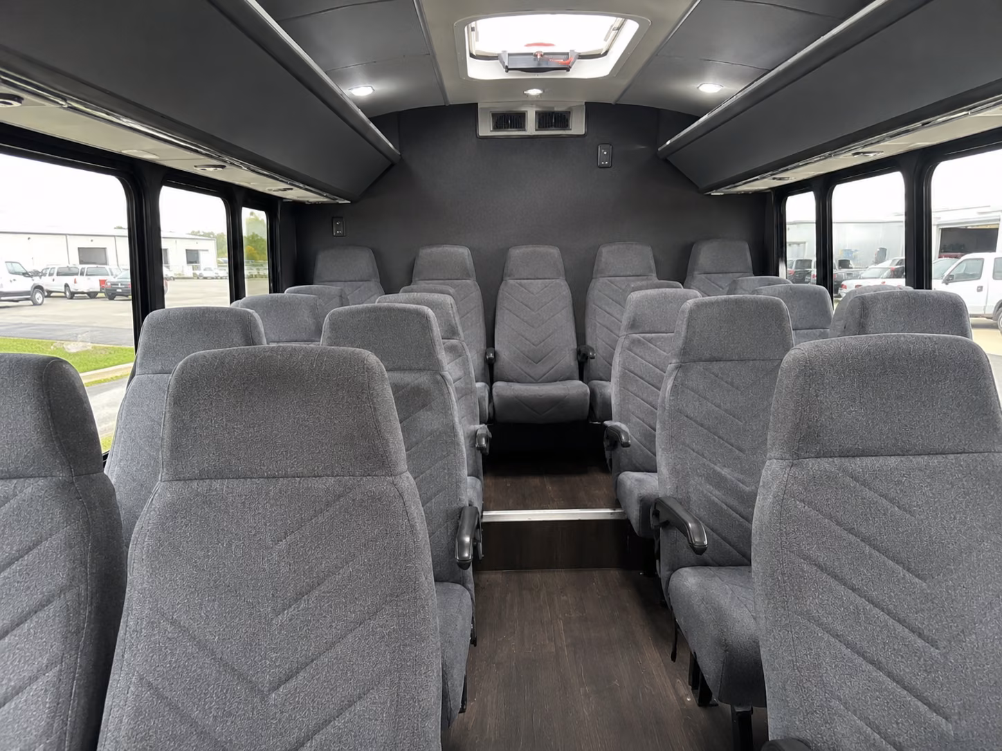 greensboro 18 passenger minibus interior
