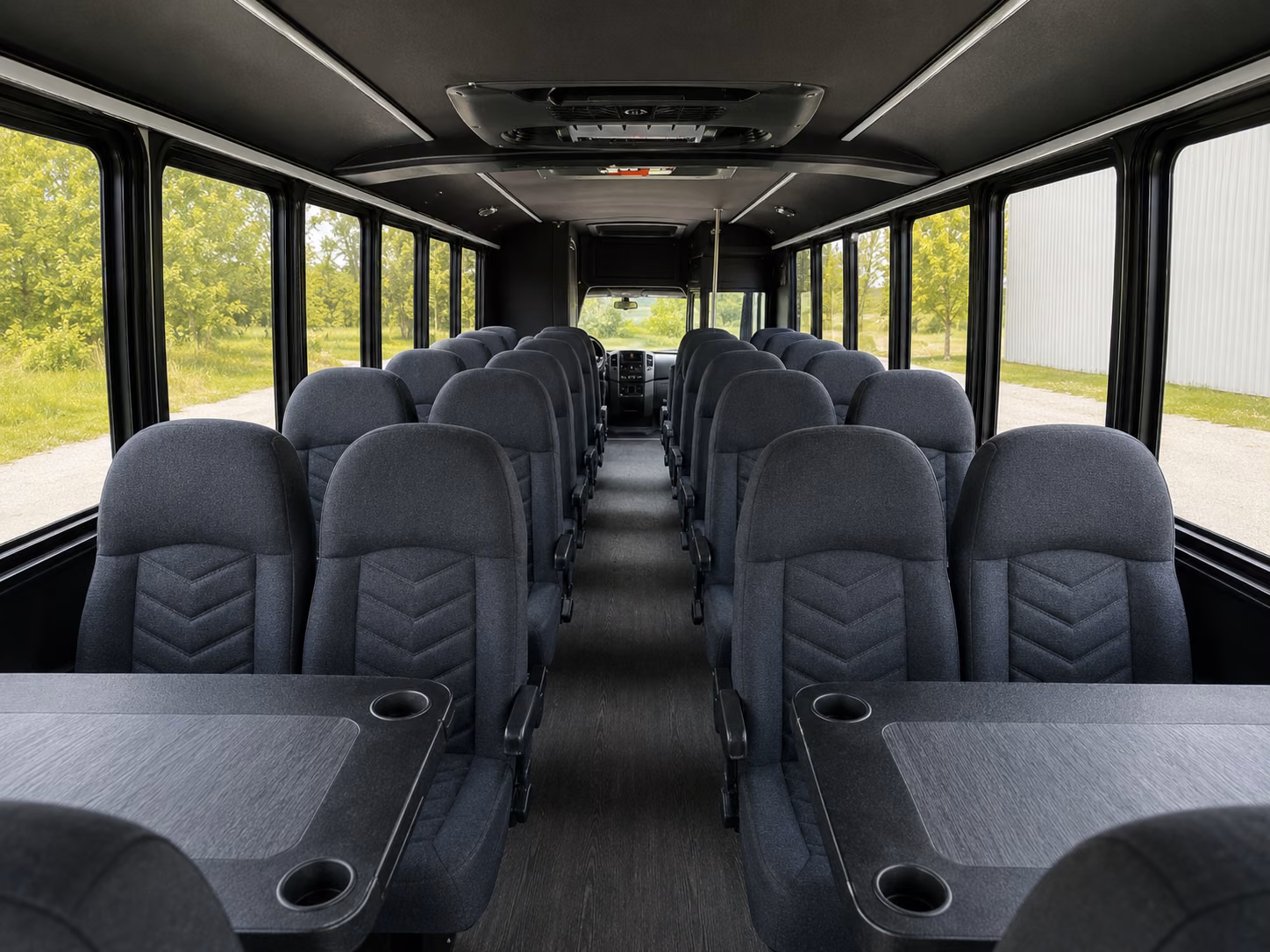 greensboro 20 passenger minibus inside