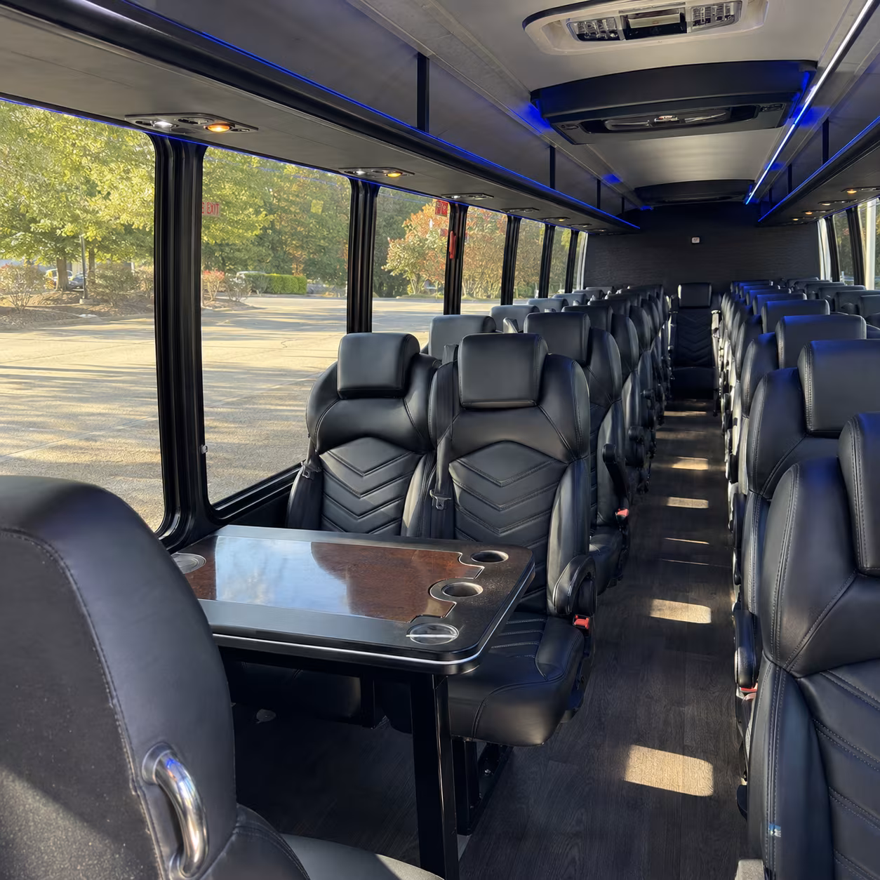 greensboro 25 passenger minibus inside