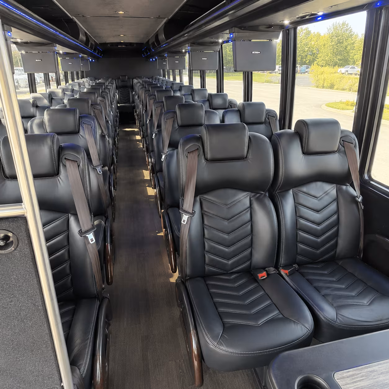 greensboro 25 passenger minibus interior
