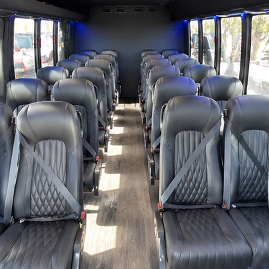 greensboro 35 passenger minibus inside