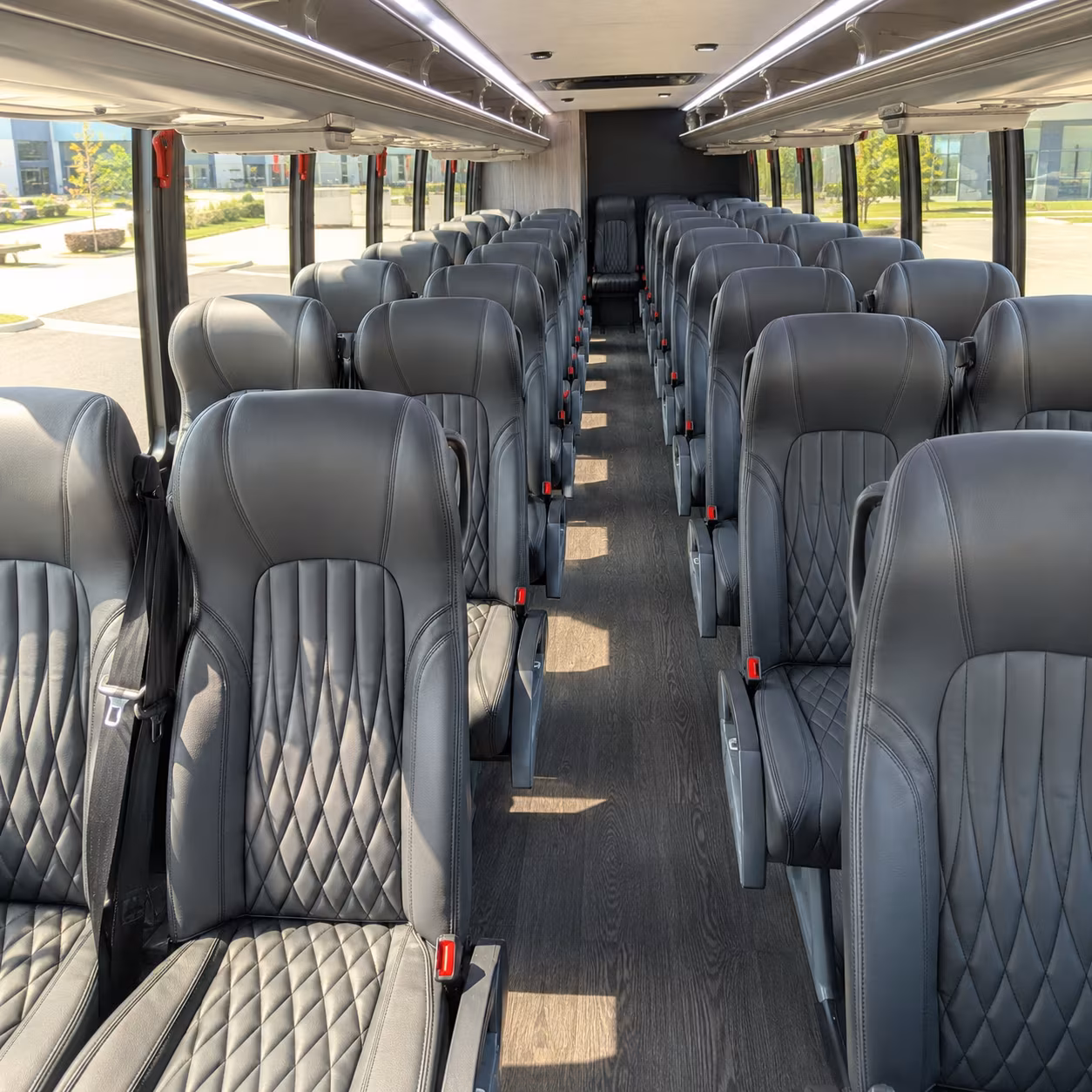 greensboro 35 passenger minibus interior