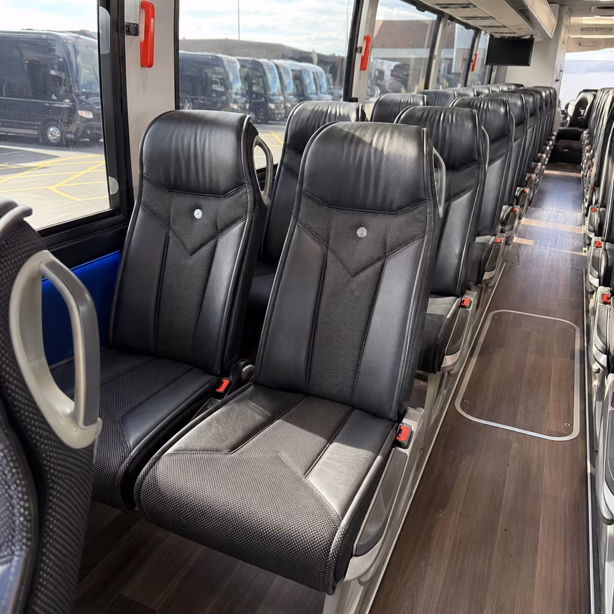 greensboro 40 passenger charter bus interior