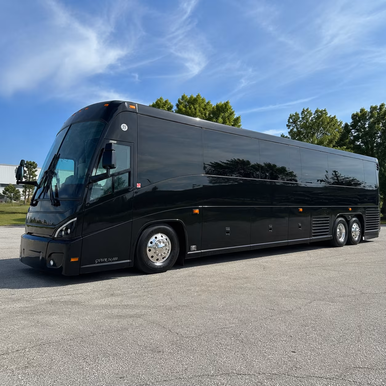 greensboro 47 passenger charter bus