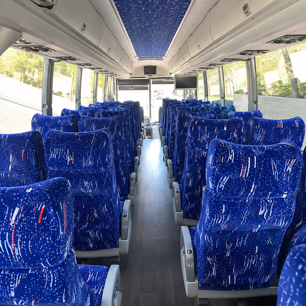 greensboro 50 passenger charter bus interior