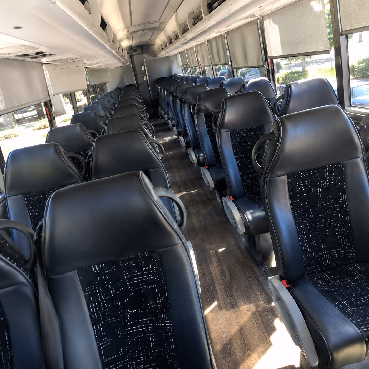 greensboro charter bus interior