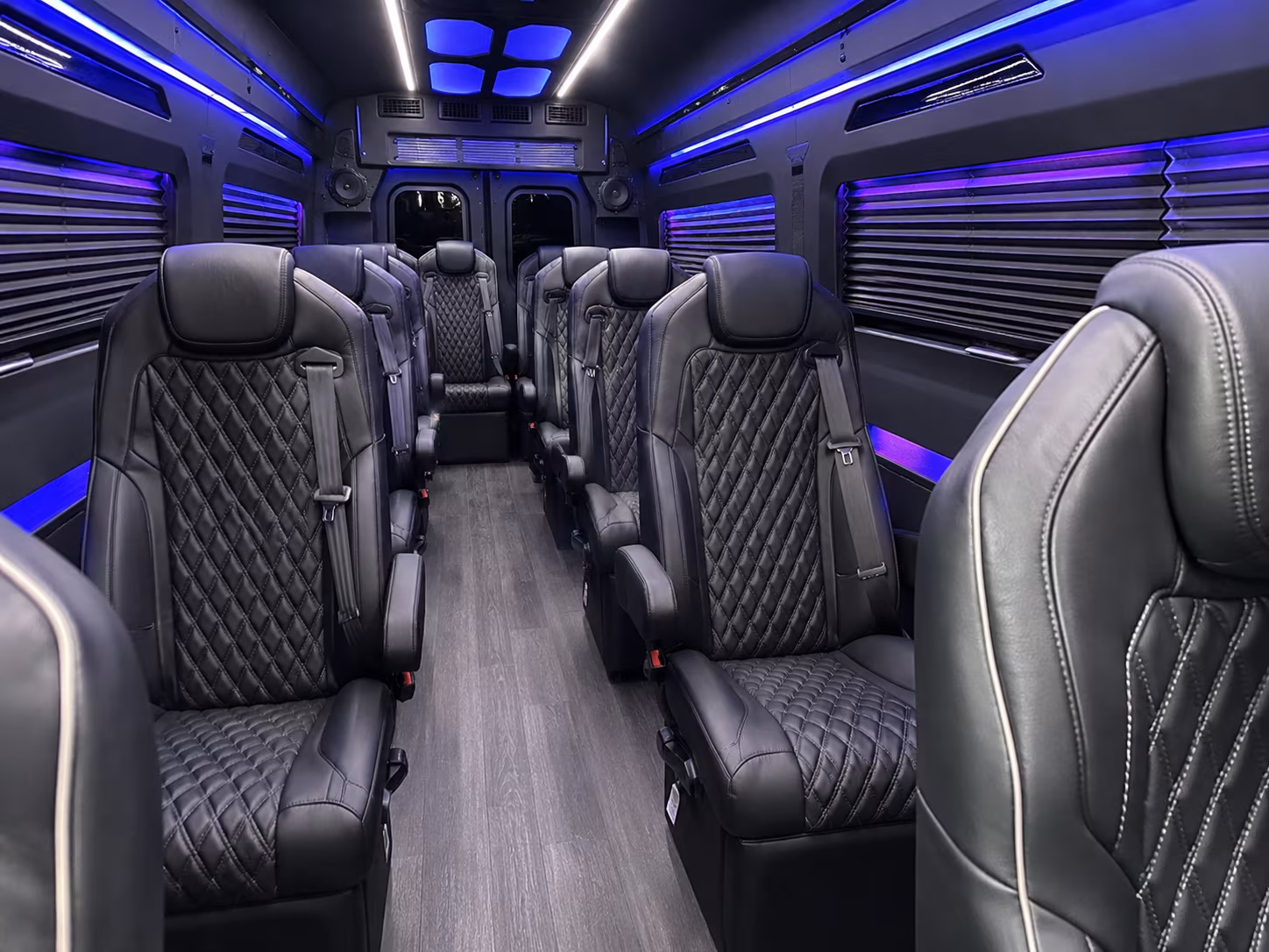 greensboro sprinter van with driver inside